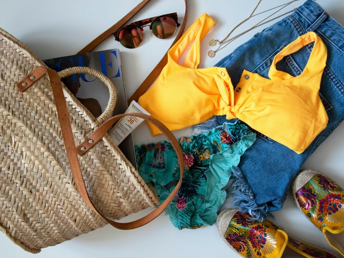 Beach casual apparel and accessories